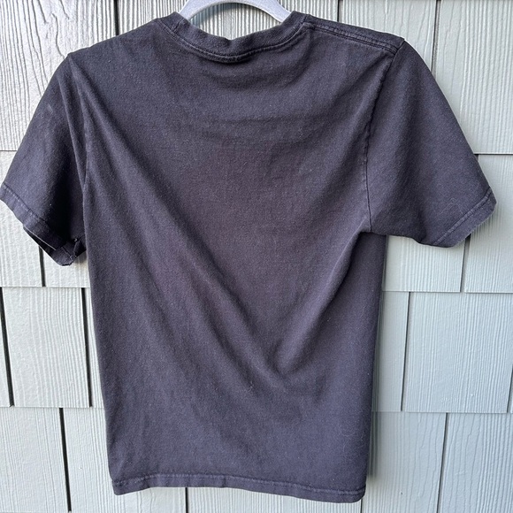 Kids Vans T Shirt Black Flame Logo Short Sleeve Tee Youth - Picture 2 of 2